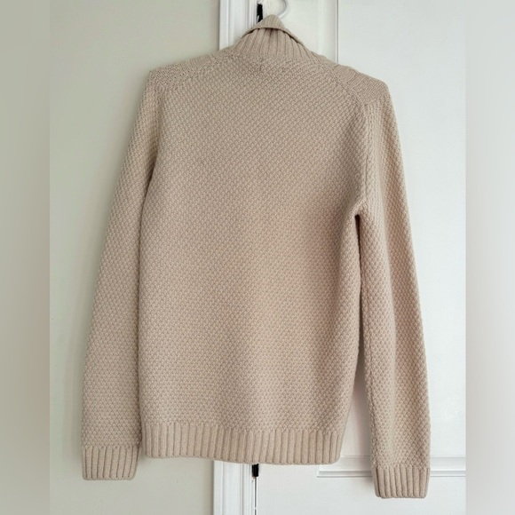 MASSIMO DUTTI beige wool turtleneck sweater (S) - Picture 2 of 8